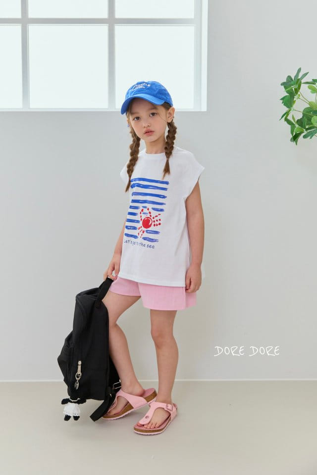 Dore Dore - Korean Children Fashion - #childofig - Red Crap Sleeveless Tee - 2