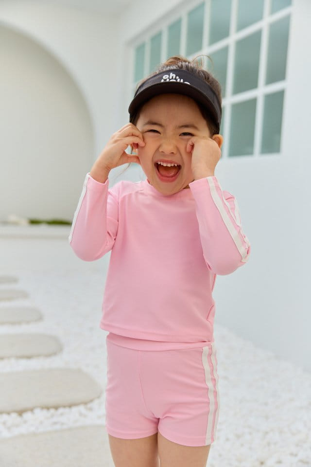 Dore Dore - Korean Children Fashion - #childofig - Two Line Rash Gugard - 4