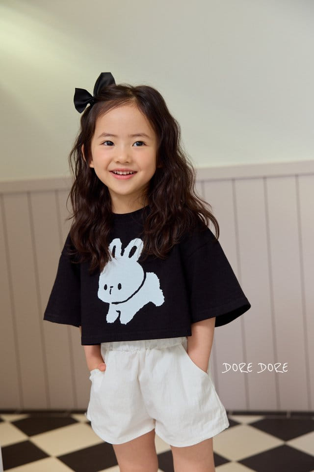 Dore Dore - Korean Children Fashion - #childrensboutique - Ton Ton Rabbit Crop Tee - 11