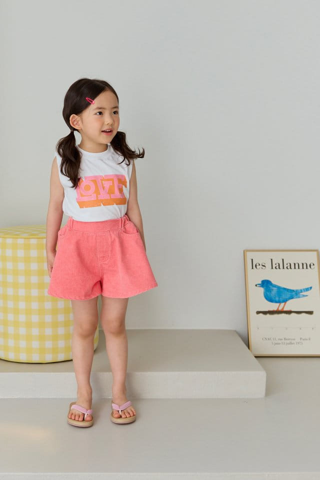 Dore Dore - Korean Children Fashion - #childofig - Love Pad Sleeveless Tee - 4