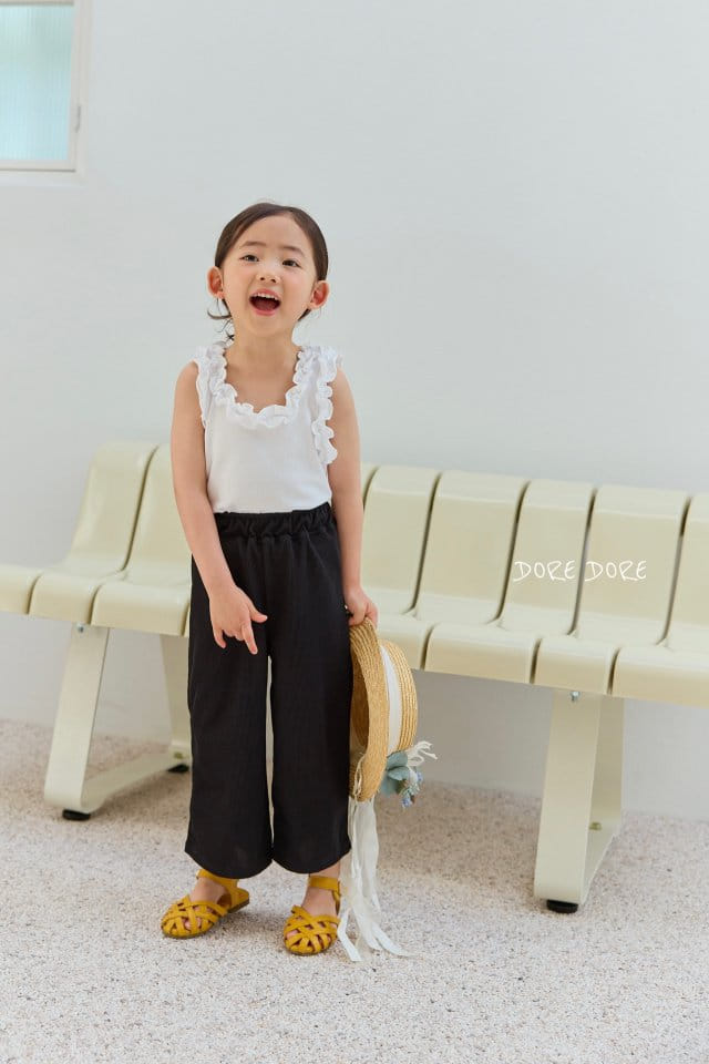 Dore Dore - Korean Children Fashion - #designkidswear - Terry Frill Sleeveless Tee - 10