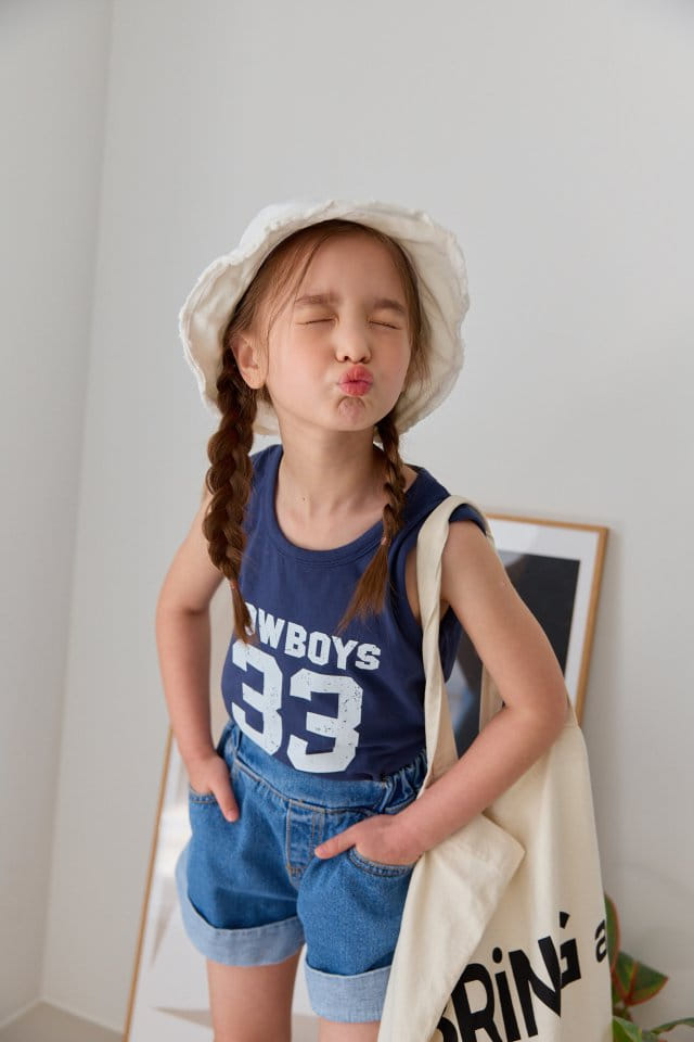 Dore Dore - Korean Children Fashion - #designkidswear - Cowboy 33 Sleeveless Tee - 7