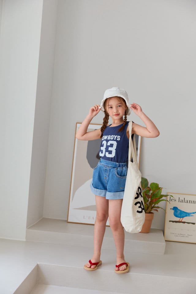 Dore Dore - Korean Children Fashion - #discoveringself - Cowboy 33 Sleeveless Tee - 8