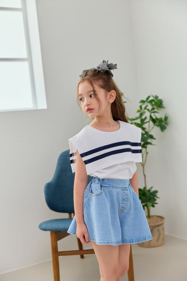 Dore Dore - Korean Children Fashion - #designkidswear - Sailor Sleeveless Tee - 4