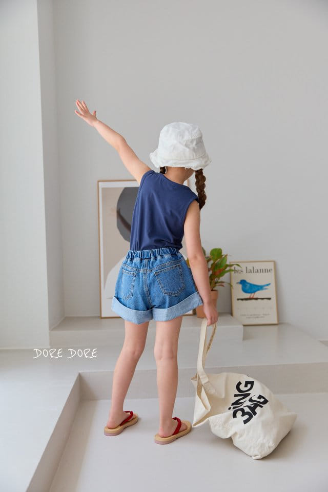 Dore Dore - Korean Children Fashion - #discoveringself - Rise Roll Up Shorts - 3