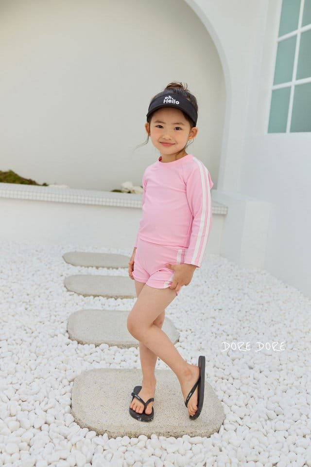 Dore Dore - Korean Children Fashion - #fashionkids - Two Line Tape Water Shorts - 9