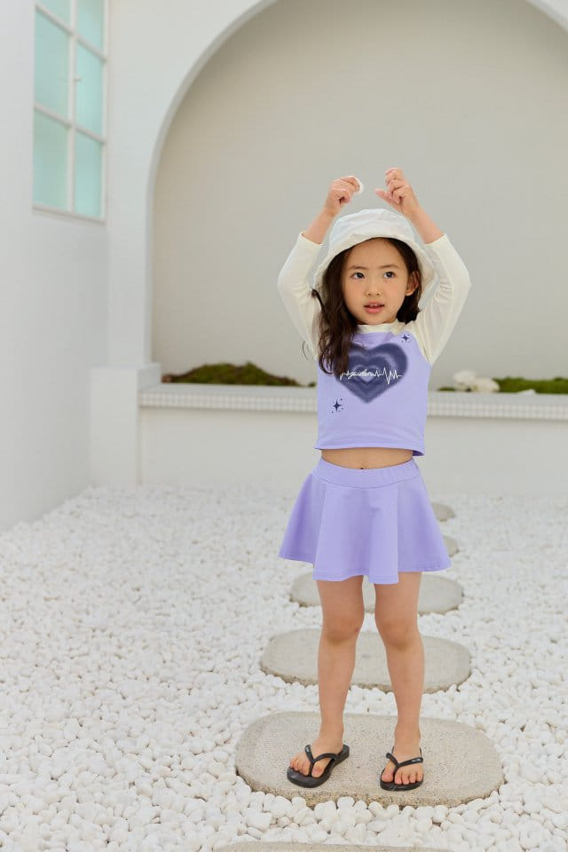 Dore Dore - Korean Children Fashion - #fashionkids - Heart Raglan Rash Guard - 6