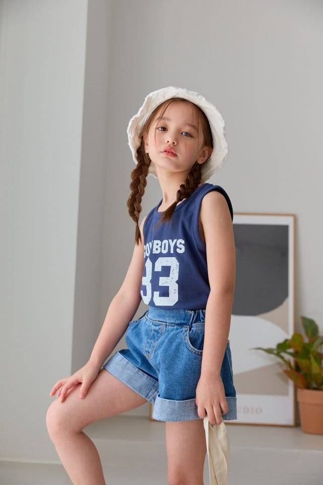 Dore Dore - Korean Children Fashion - #fashionkids - Cowboy 33 Sleeveless Tee - 9