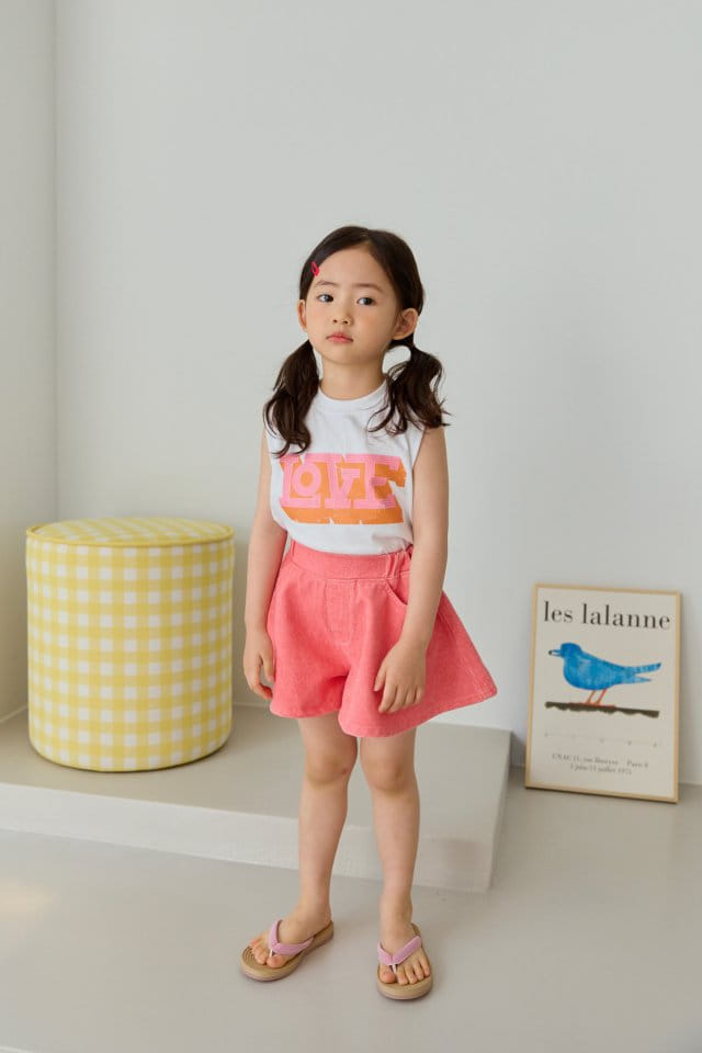 Dore Dore - Korean Children Fashion - #fashionkids - Love Pad Sleeveless Tee - 7