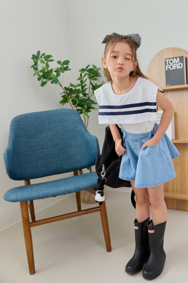 Dore Dore - Korean Children Fashion - #fashionkids - Sailor Sleeveless Tee - 5