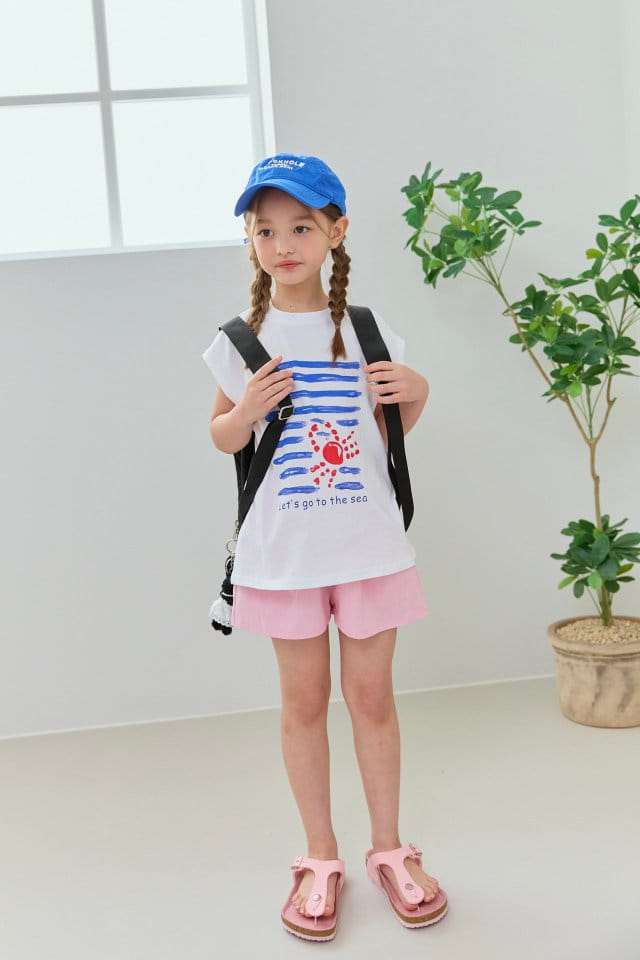 Dore Dore - Korean Children Fashion - #kidsshorts - Red Crap Sleeveless Tee - 7