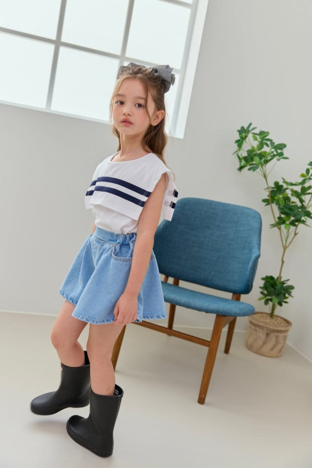 Dore Dore - Korean Children Fashion - #kidsshorts - Sailor Sleeveless Tee - 6