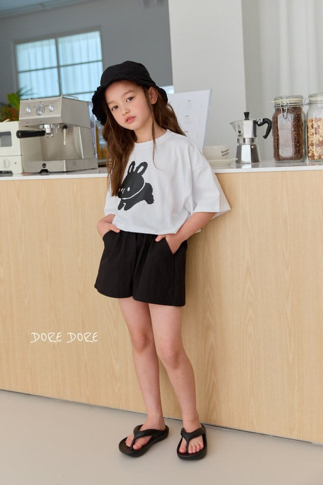 Dore Dore - Korean Children Fashion - #kidsstore - Ton Ton Rabbit Crop Tee - 2