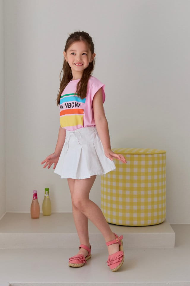 Dore Dore - Korean Children Fashion - #kidsstore - Rainbow Sleeveless Tee - 6