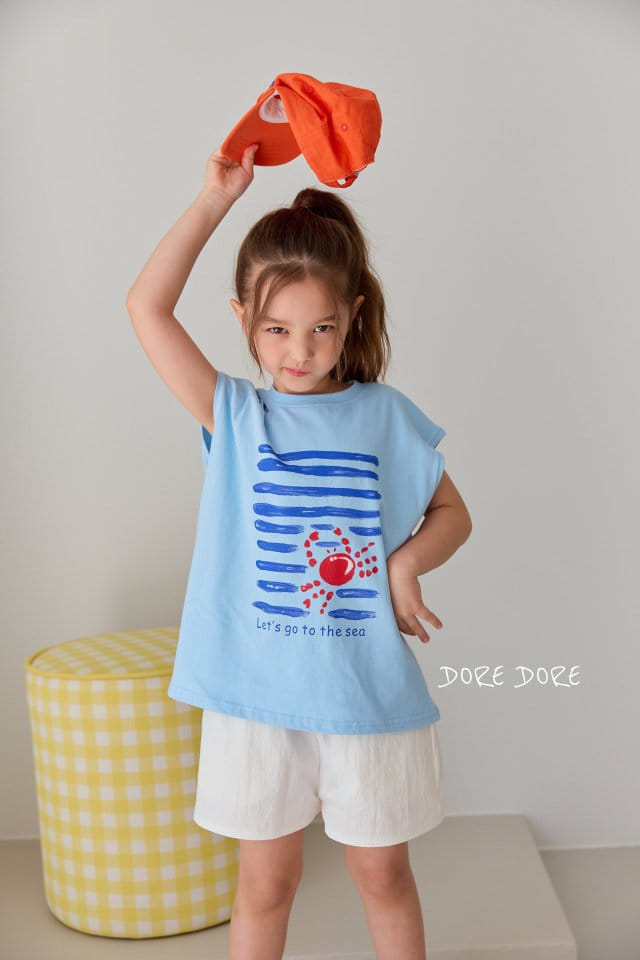 Dore Dore - Korean Children Fashion - #kidzfashiontrend - Red Crap Sleeveless Tee - 9