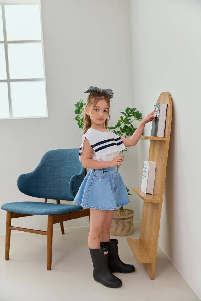 Dore Dore - Korean Children Fashion - #kidzfashiontrend - Sailor Sleeveless Tee - 8