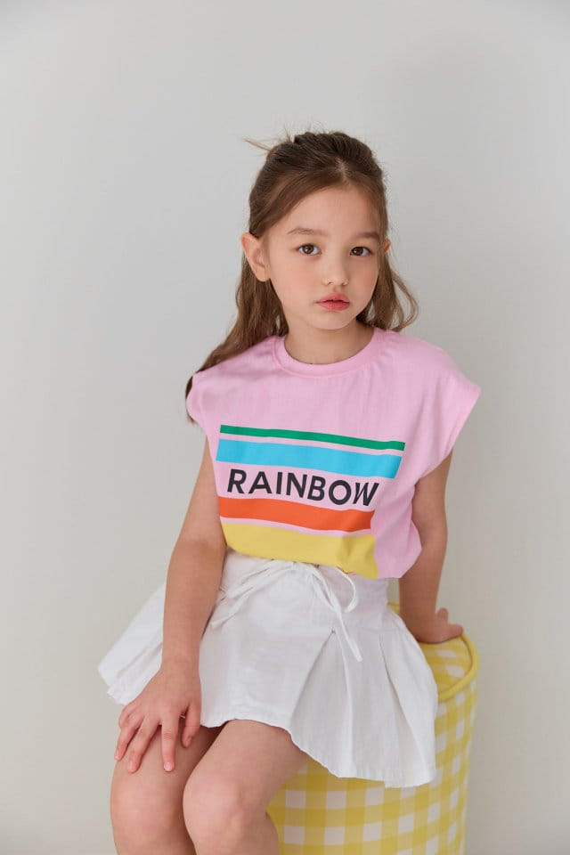 Dore Dore - Korean Children Fashion - #kidzfashiontrend - Rainbow Sleeveless Tee - 7