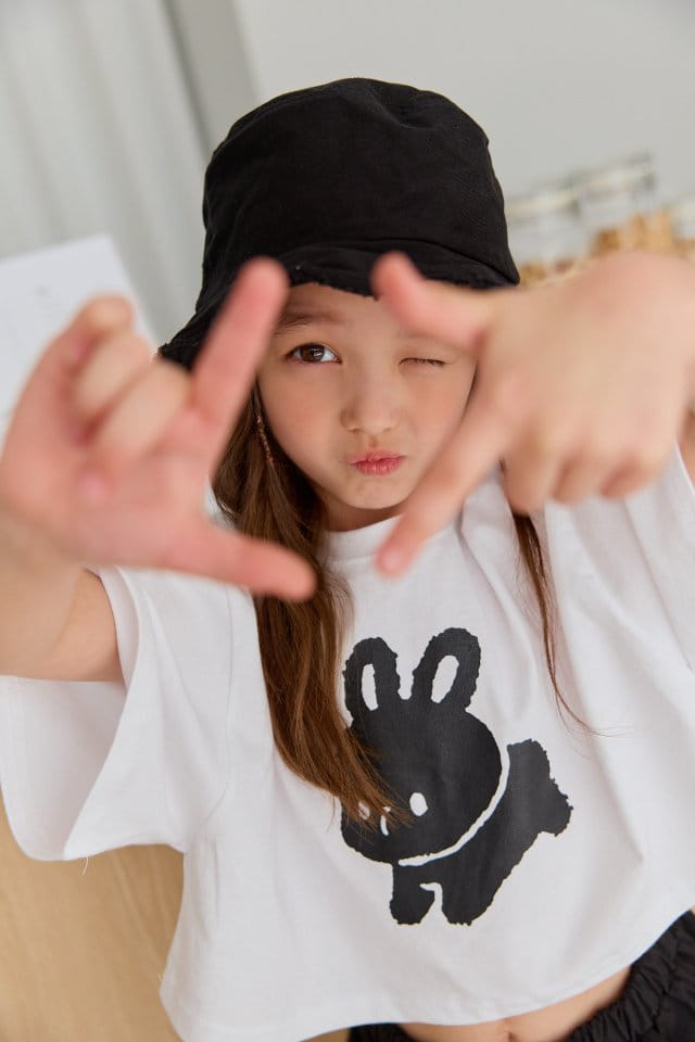 Dore Dore - Korean Children Fashion - #littlefashionista - Ton Ton Rabbit Crop Tee - 5