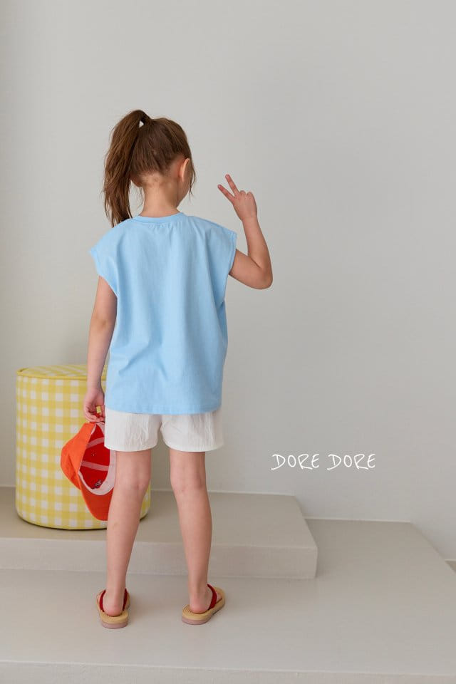 Dore Dore - Korean Children Fashion - #littlefashionista - Red Crap Sleeveless Tee - 11