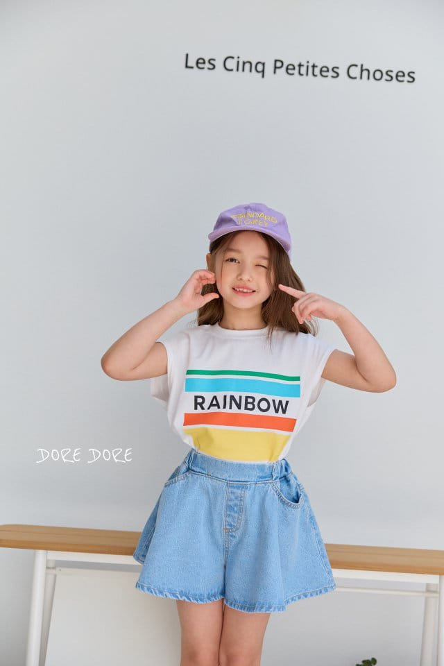 Dore Dore - Korean Children Fashion - #littlefashionista - Rainbow Sleeveless Tee - 9