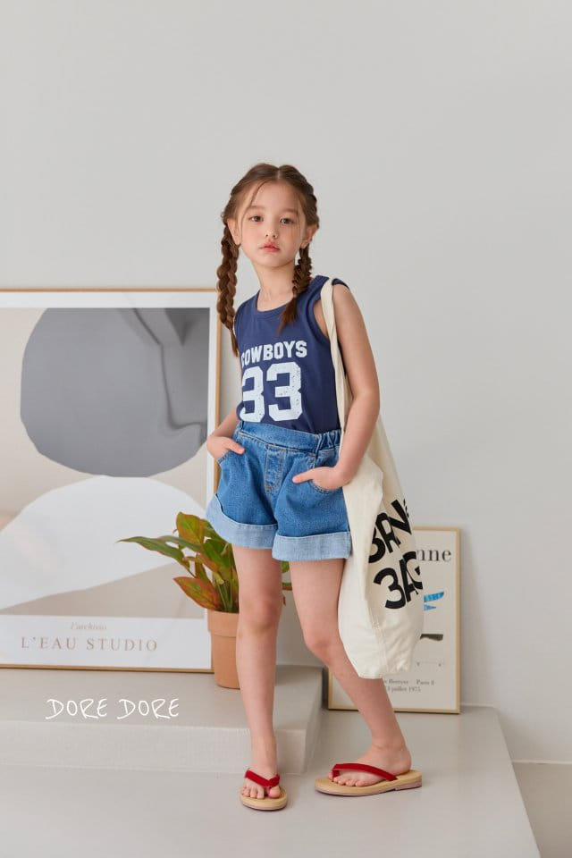 Dore Dore - Korean Children Fashion - #magicofchildhood - Cowboy 33 Sleeveless Tee