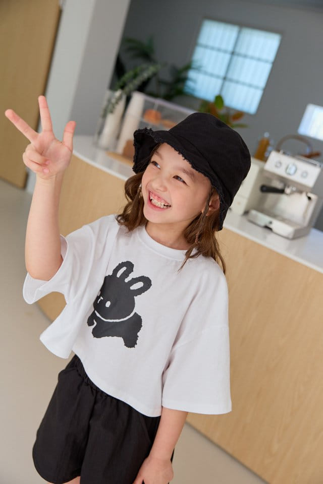 Dore Dore - Korean Children Fashion - #minifashionista - Ton Ton Rabbit Crop Tee - 7