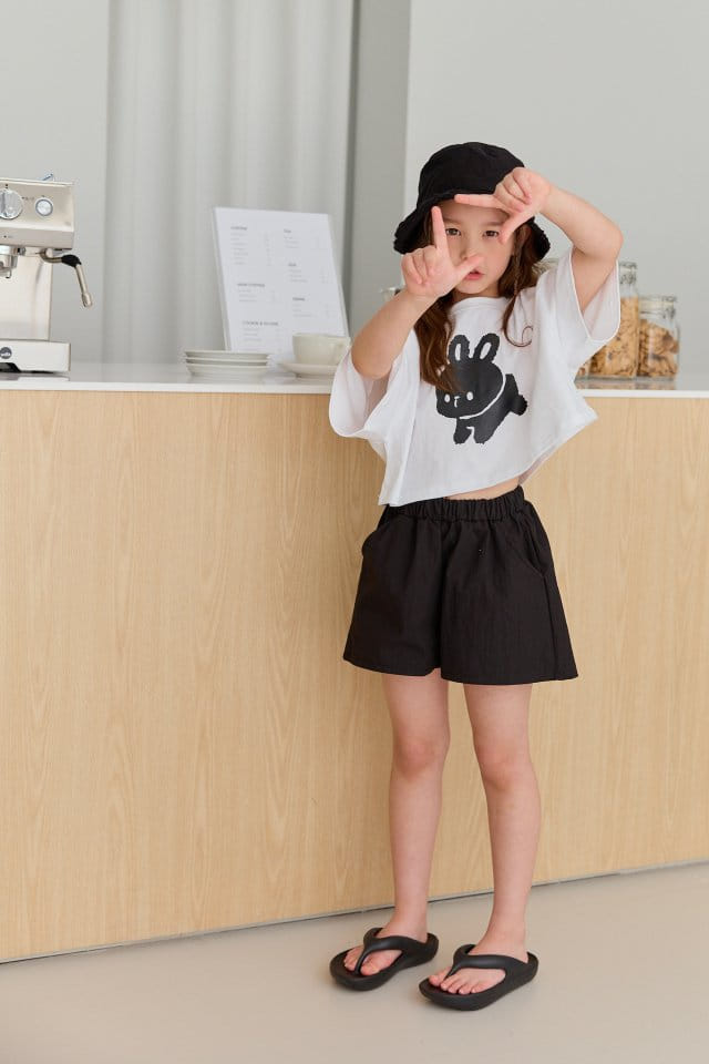 Dore Dore - Korean Children Fashion - #prettylittlegirls - Ton Ton Rabbit Crop Tee - 8