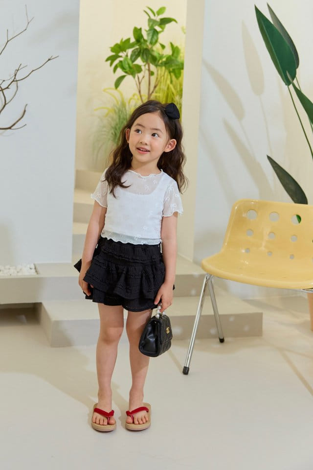 Dore Dore - Korean Children Fashion - #prettylittlegirls - See Through Ribbon Tee - 5