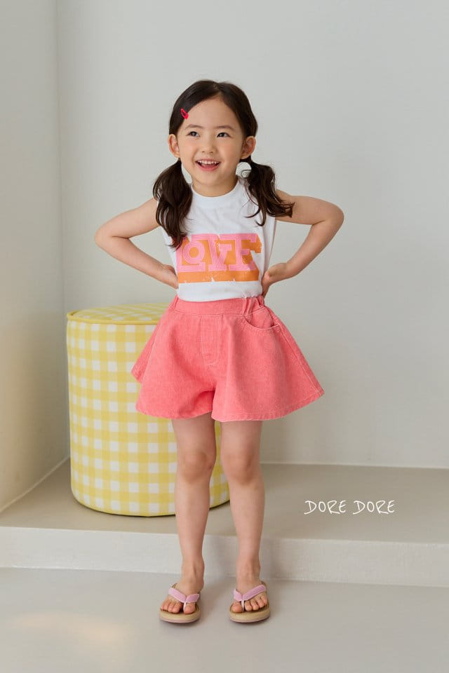 Dore Dore - Korean Children Fashion - #prettylittlegirls - Love Pad Sleeveless Tee