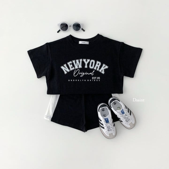 Dsaint - Korean Children Fashion - #Kfashion4kids - Original New York Top Bottom Set - 8