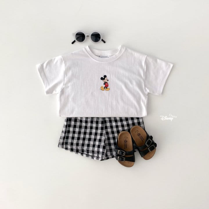 Dsaint - Korean Children Fashion - #Kfashion4kids - Square D Check Top Bottom Set - 6