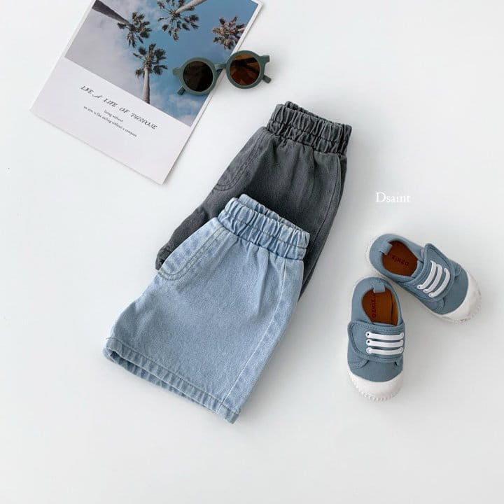 Dsaint - Korean Children Fashion - #Kfashion4kids - Ice Denim Shorts - 7