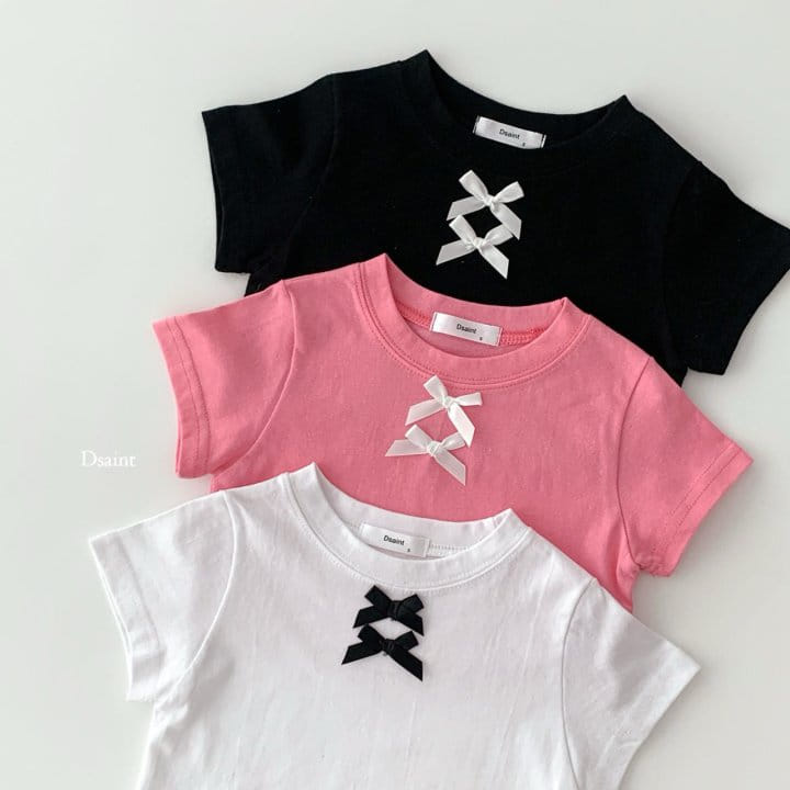 Dsaint - Korean Children Fashion - #prettylittlegirls - Ribbon Two Crop Tee - 4