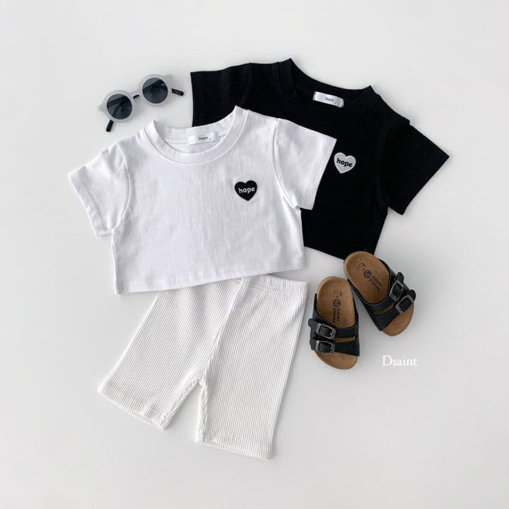 Dsaint - Korean Children Fashion - #childofig - Hope Heart Crop Tee - 7