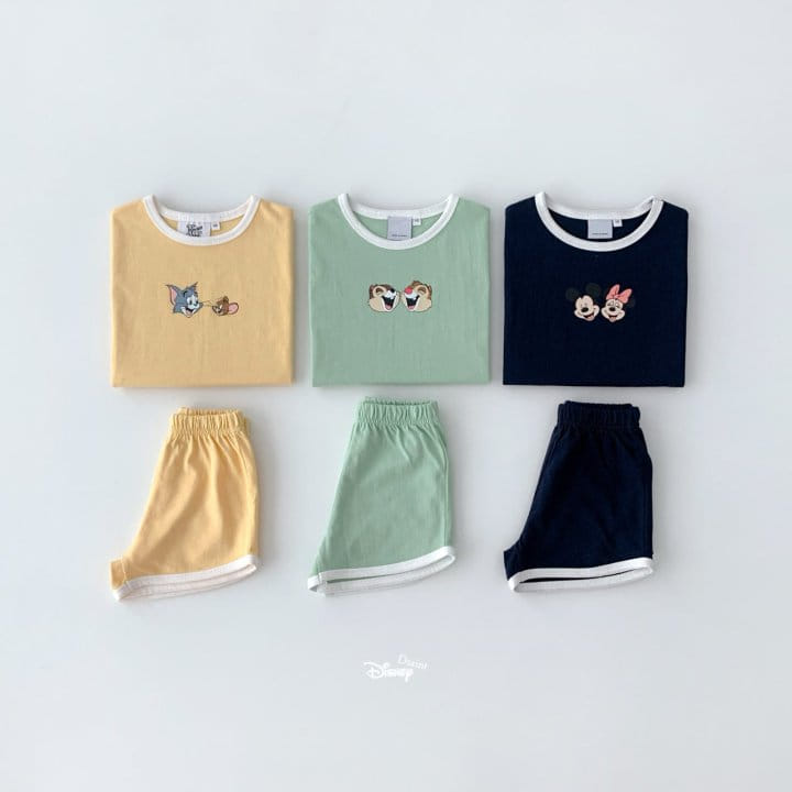 Dsaint - Korean Children Fashion - #childofig - Two Of Us Piping Top Bottom Set - 2