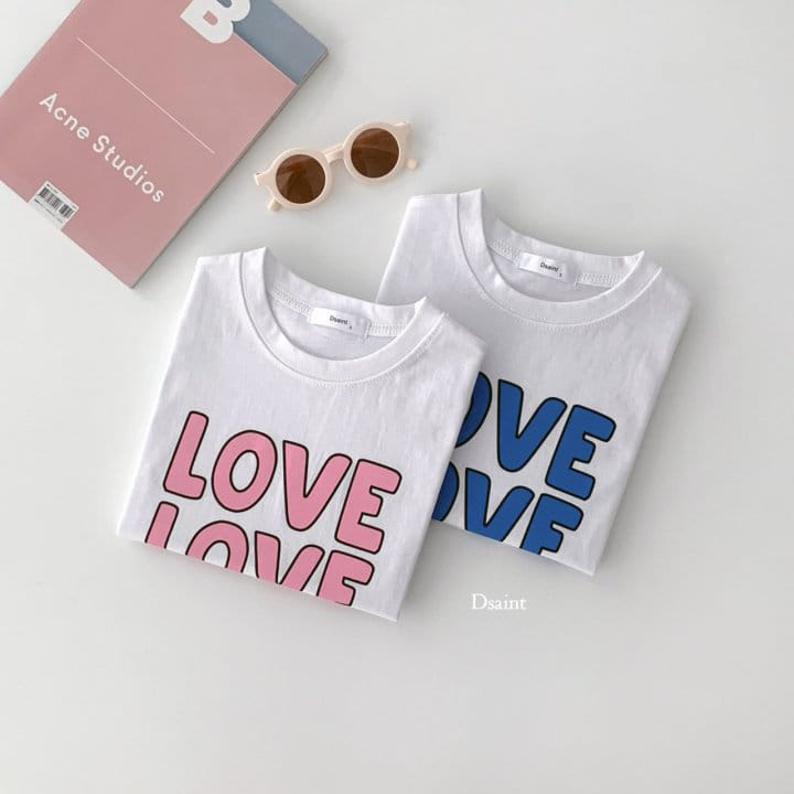 Dsaint - Korean Children Fashion - #childrensboutique - Three Love Tee - 2