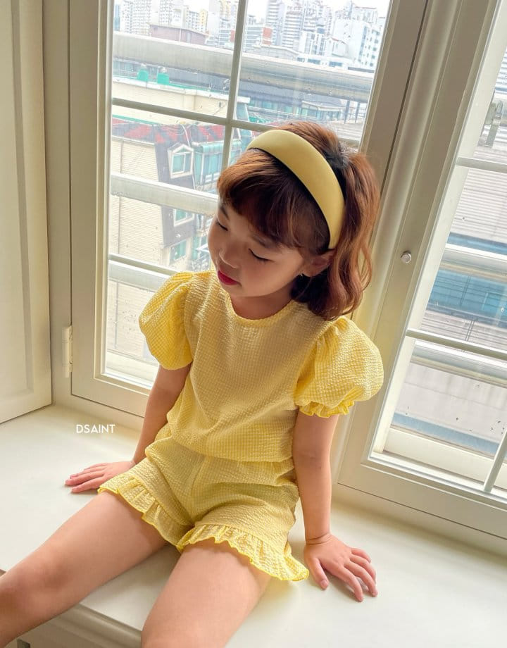 Dsaint - Korean Children Fashion - #childrensboutique - Pretty Top Bottom Set - 9