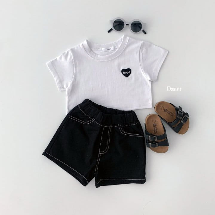 Dsaint - Korean Children Fashion - #childrensboutique - Hope Heart Crop Tee - 8