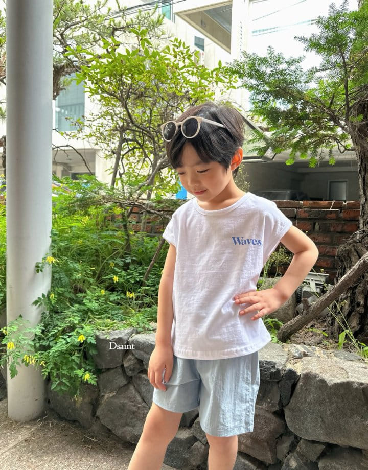 Dsaint - Korean Children Fashion - #childrensboutique - Wave Sleeveless Tee - 11