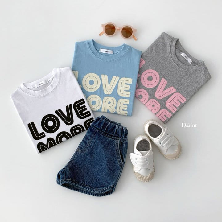 Dsaint - Korean Children Fashion - #designkidswear - Love More Tee - 6