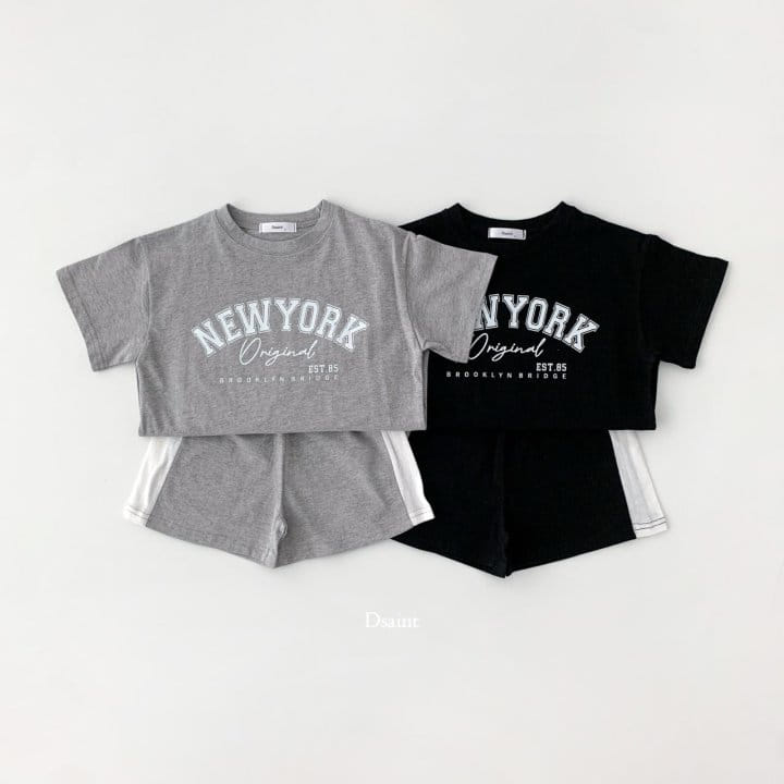 Dsaint - Korean Children Fashion - #designkidswear - Original New York Top Bottom Set - 2