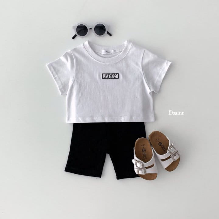 Dsaint - Korean Children Fashion - #designkidswear - Stay Crop Tee - 7