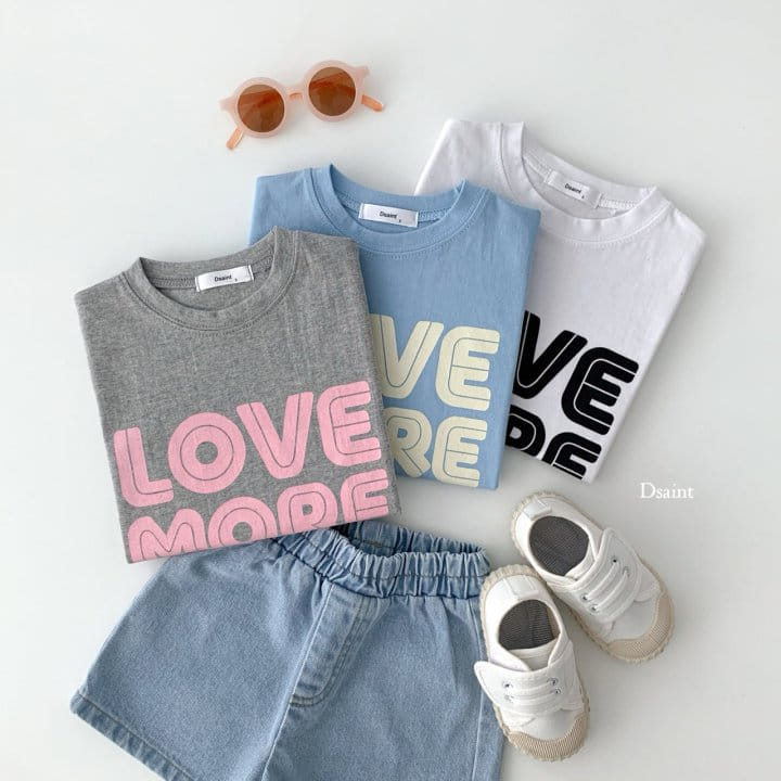 Dsaint - Korean Children Fashion - #discoveringself - Love More Tee - 7