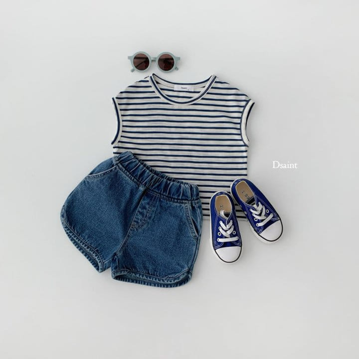 Dsaint - Korean Children Fashion - #discoveringself - Lullu Piping Denim Pants - 9