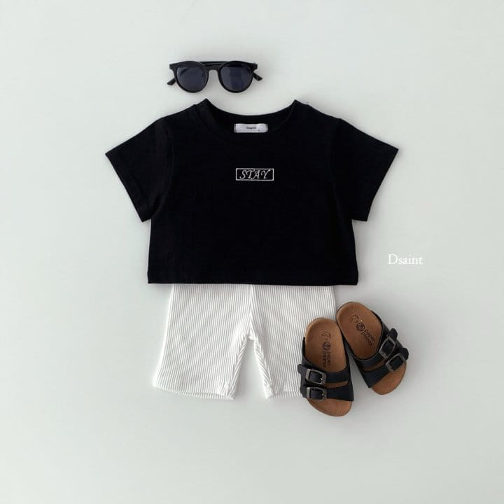 Dsaint - Korean Children Fashion - #discoveringself - Stay Crop Tee - 8