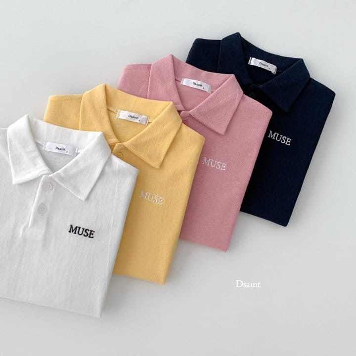 Dsaint - Korean Children Fashion - #discoveringself - Muse Collar Tee - 3