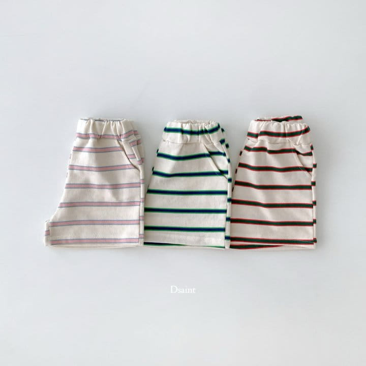 Dsaint - Korean Children Fashion - #fashionkids - Line Tone Shorts