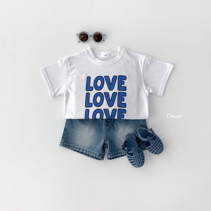 Dsaint - Korean Children Fashion - #fashionkids - Three Love Tee - 5