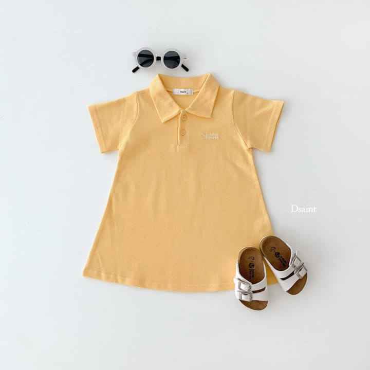 Dsaint - Korean Children Fashion - #fashionkids - Muse Collar One-Piece - 5