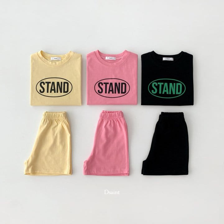 Dsaint - Korean Children Fashion - #fashionkids - Stand Top Bottom Set